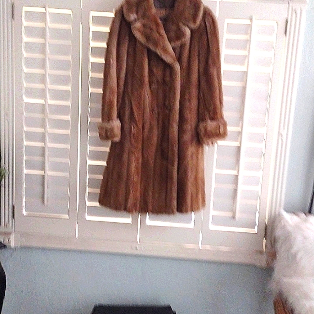 FAUX FUR BROWN COAT MAXI LENGTH❣️